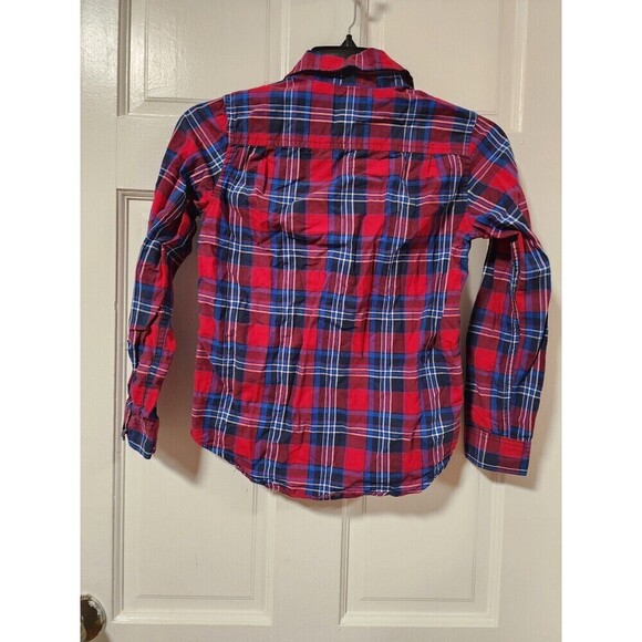 The Children’s Place Boys Plaid Flannel Button Up Shirt Size Medium - Picture 6 of 10